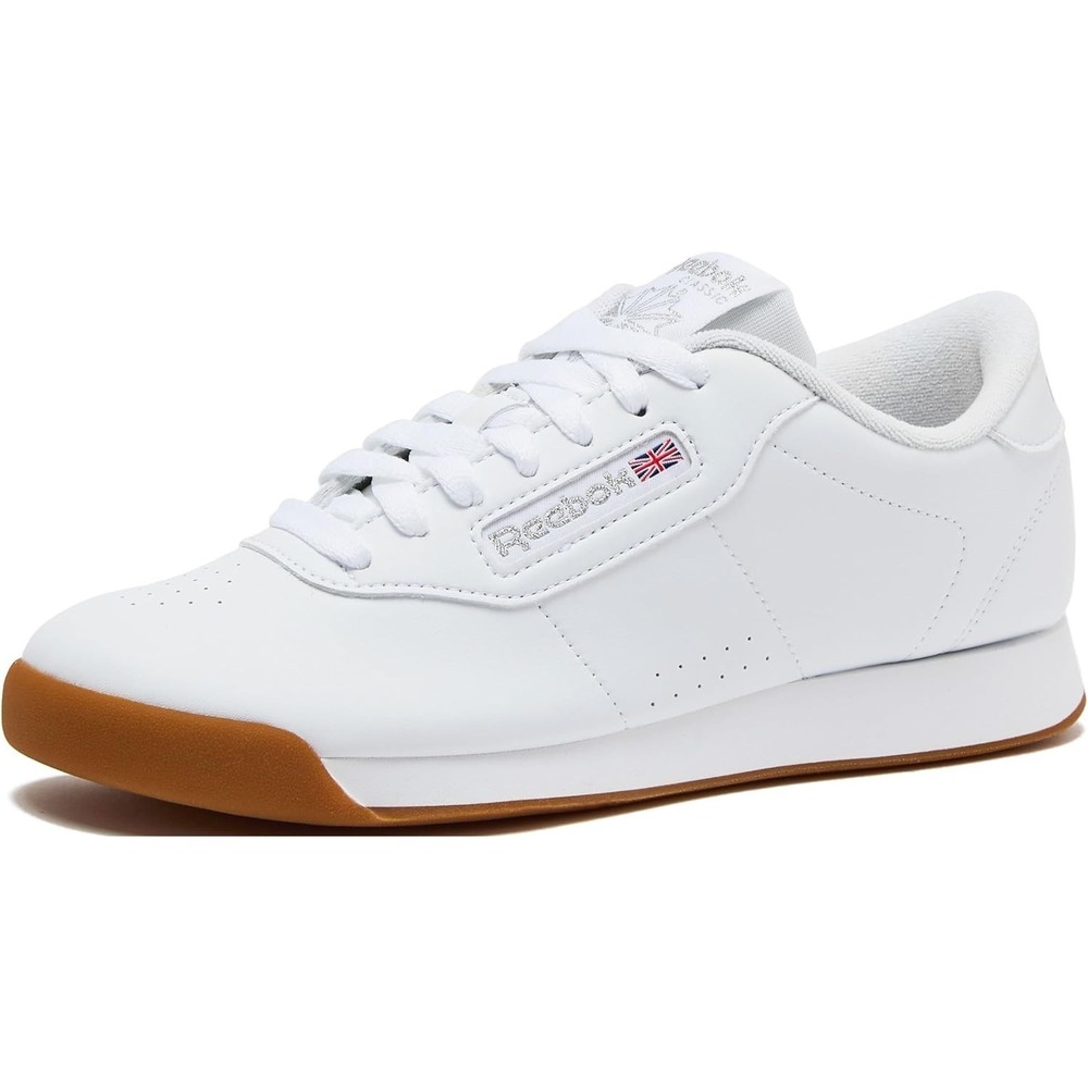 Reebok Princess Women's White Gum Sneakers NWT Size 10 Classic Training Shoes